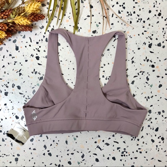 Free People Stay Cool Lilac Racer Back Sports Bra - Picture 4 of 5